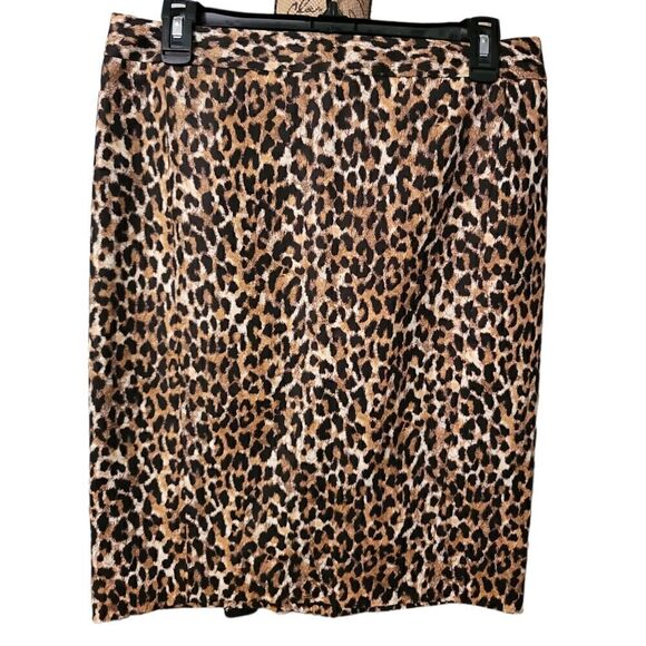 Loft Animal Print Skirt Size 8 - Picture 2 of 6